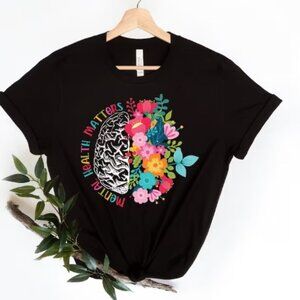Mental Health Matters Shirt Mental Health Shirt Plant Lovers Gift, Gardening Tee